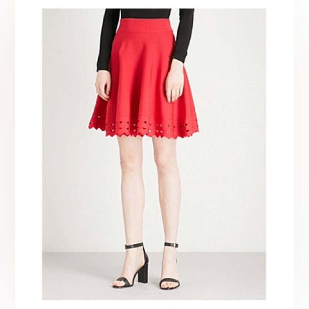 Maje June Cutout-Hem Skirt